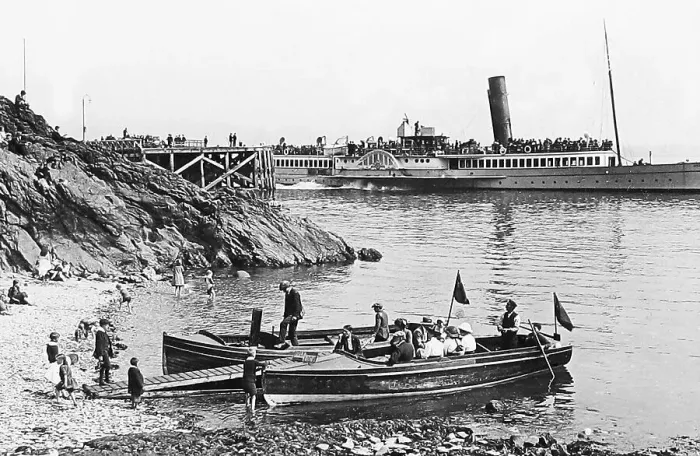 Framed Print : Paddle steamer at or near Dunoon Framed Print : Paddle steamer at or near Dunoon