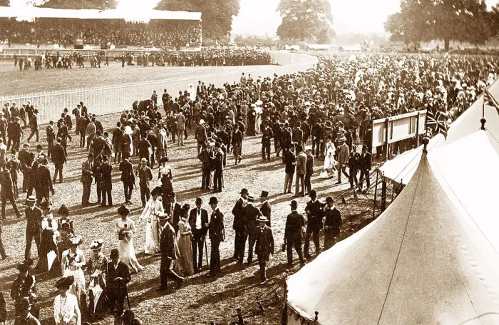 Framed Print : The Paddock Doncaster Race Course early 1900s Framed Print : The Paddock Doncaster Race Course early 1900s