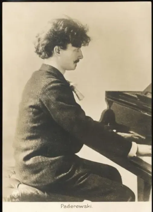 Framed Print : Paderewski / Postcard 1910 Framed Print : Paderewski / Postcard 1910