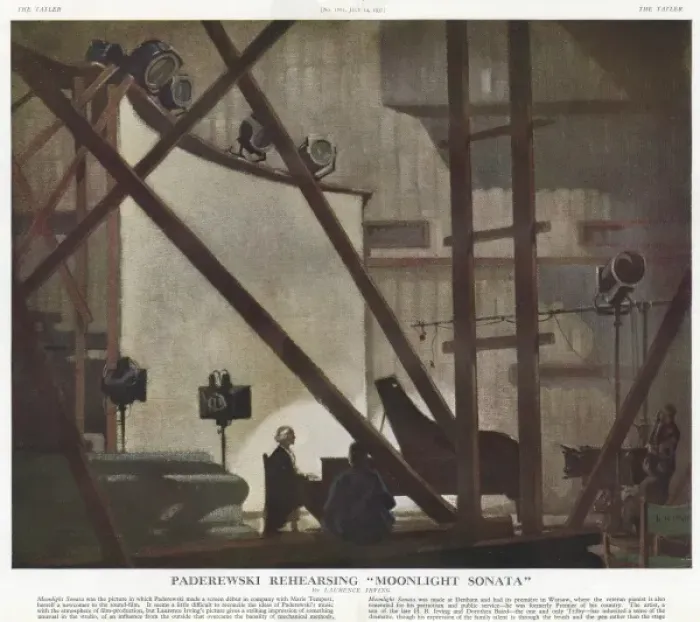 Framed Print : Paderewski rehearsing Moonlight Sonata by Laurence Irving Framed Print : Paderewski rehearsing Moonlight Sonata by Laurence Irving