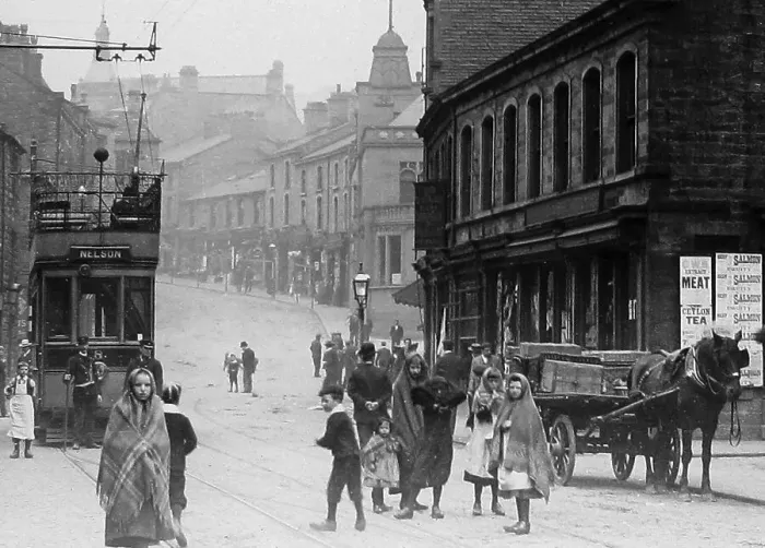 Framed Print : Padiham early 1900s Framed Print : Padiham early 1900s