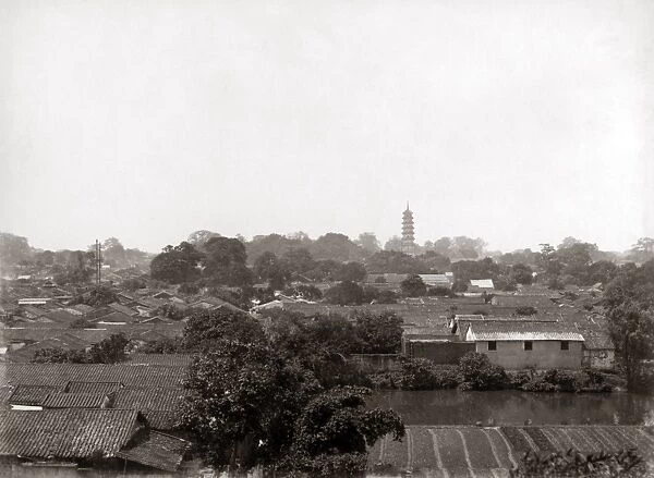Padoga near Canton China, circa 1880s
