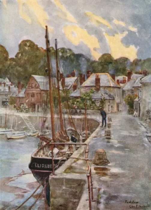 Framed Print : Padstow / Cornwall 1915 Framed Print : Padstow / Cornwall 1915