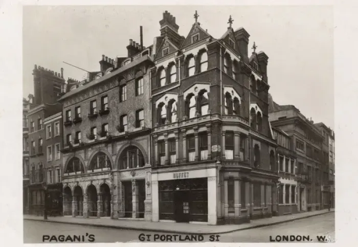 Framed Print : Paganis Restaurant, Great Portland Street, London Framed Print : Paganis Restaurant, Great Portland Street, London