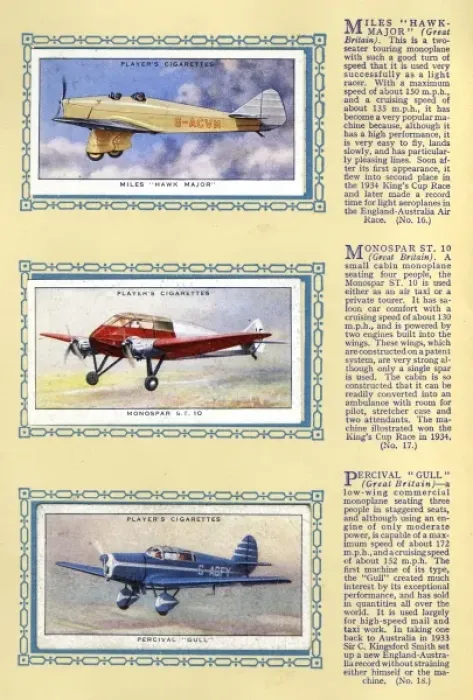 Framed Print : Page from An Album of Aeroplanes (Civil) Framed Print : Page from An Album of Aeroplanes (Civil)