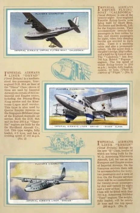 Framed Print : Page from An Album of International Air Liners