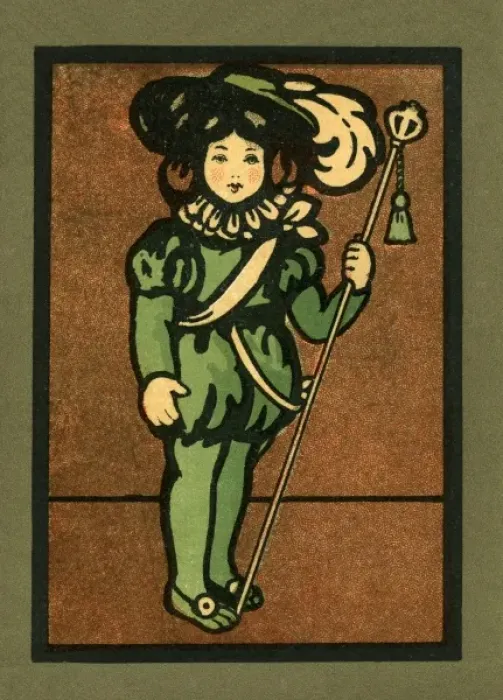 Framed Print : Page boy in green Framed Print : Page boy in green