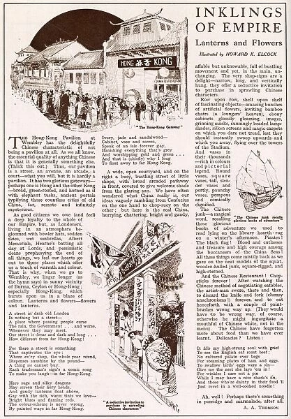 Page from The Bystander reporting on the British Empire Exhibition at Wembley in 1924