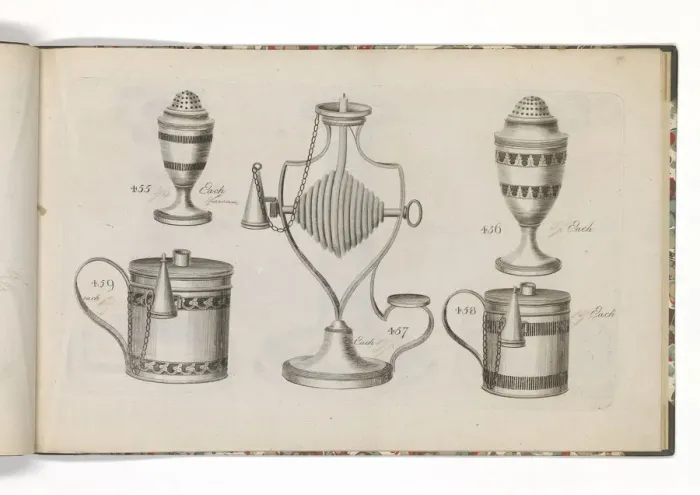 Framed Print : Page from a catalogue of domestic silverware Framed Print : Page from a catalogue of domestic silverware