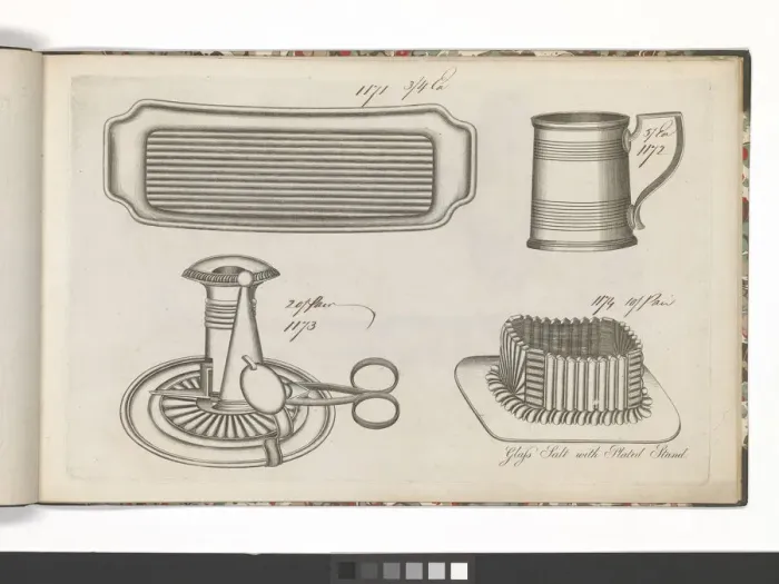 Framed Print : Page from a catalogue of domestic silverware Framed Print : Page from a catalogue of domestic silverware