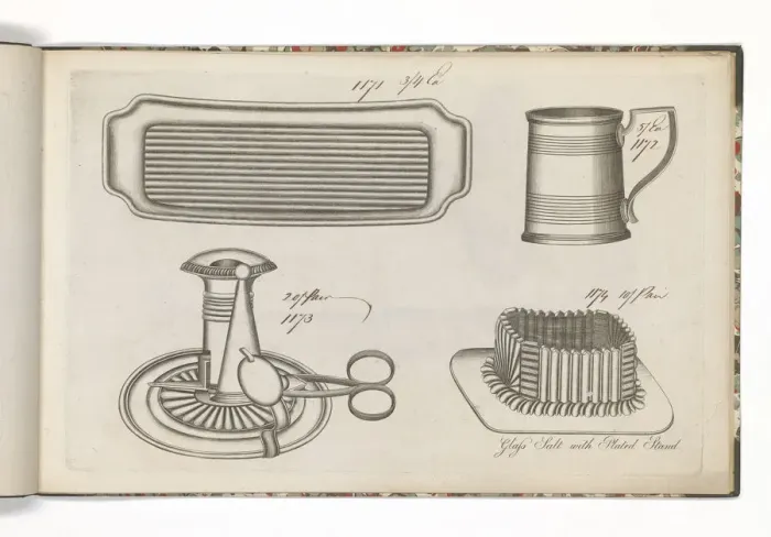 Framed Print : Page from a catalogue of domestic silverware Framed Print : Page from a catalogue of domestic silverware
