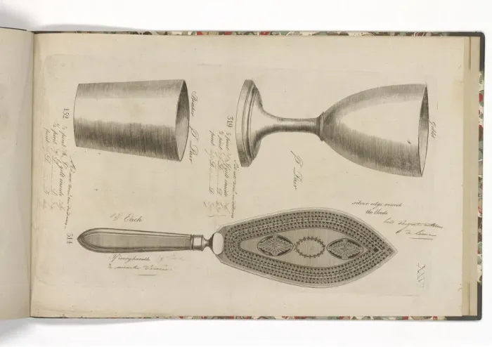 Framed Print : Page from a catalogue of domestic silverware Framed Print : Page from a catalogue of domestic silverware