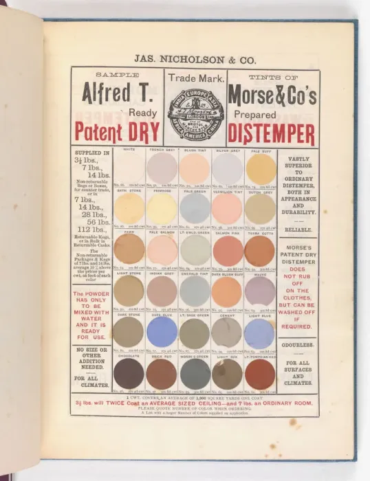 Framed Print : Page from Catalogue of Materials for House Painting and Gla Framed Print : Page from Catalogue of Materials for House Painting and Gla