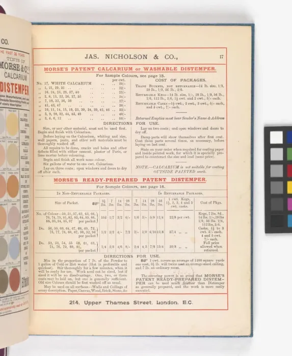 Framed Print : Page from Catalogue of Materials for House Painting and Gla Framed Print : Page from Catalogue of Materials for House Painting and Gla