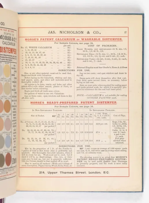 Framed Print : Page from Catalogue of Materials for House Painting and Gla Framed Print : Page from Catalogue of Materials for House Painting and Gla
