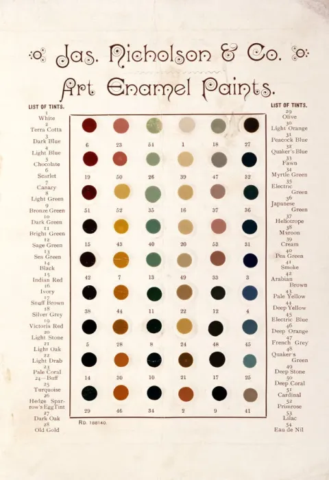 Framed Print : Page from Catalogue of Materials for House Painting and Gla Framed Print : Page from Catalogue of Materials for House Painting and Gla