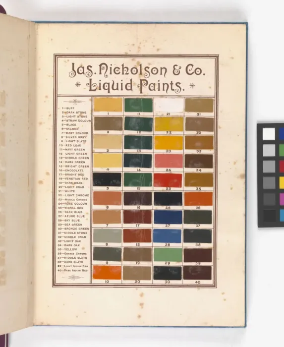 Framed Print : Page from Catalogue of Materials for House Painting and Gla