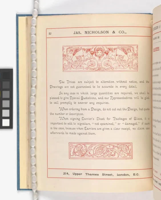 Framed Print : Page from Catalogue of Materials for House Painting and Gla Framed Print : Page from Catalogue of Materials for House Painting and Gla