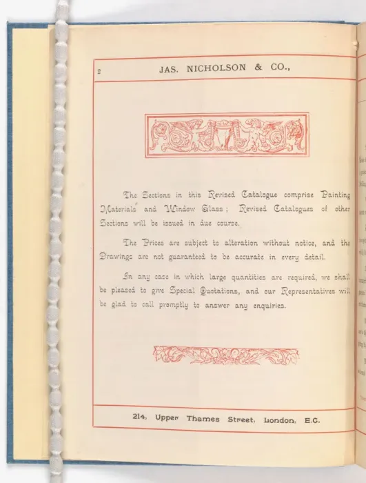 Framed Print : Page from Catalogue of Materials for House Painting and Gla Framed Print : Page from Catalogue of Materials for House Painting and Gla