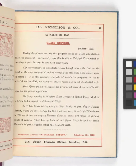 Framed Print : Page from Catalogue of Materials for House Painting and Gla Framed Print : Page from Catalogue of Materials for House Painting and Gla