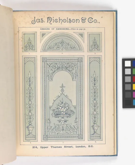 Framed Print : Page from Catalogue of Materials for House Painting and Gla Framed Print : Page from Catalogue of Materials for House Painting and Gla
