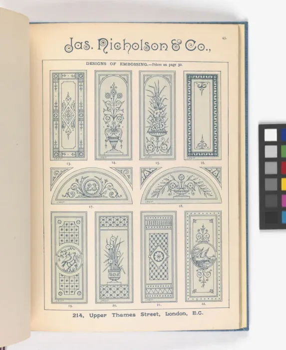 Framed Print : Page from Catalogue of Materials for House Painting and Gla Framed Print : Page from Catalogue of Materials for House Painting and Gla