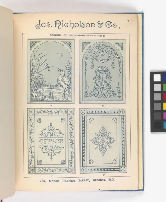 Framed Print : Page from Catalogue of Materials for House Painting and Gla Framed Print : Page from Catalogue of Materials for House Painting and Gla
