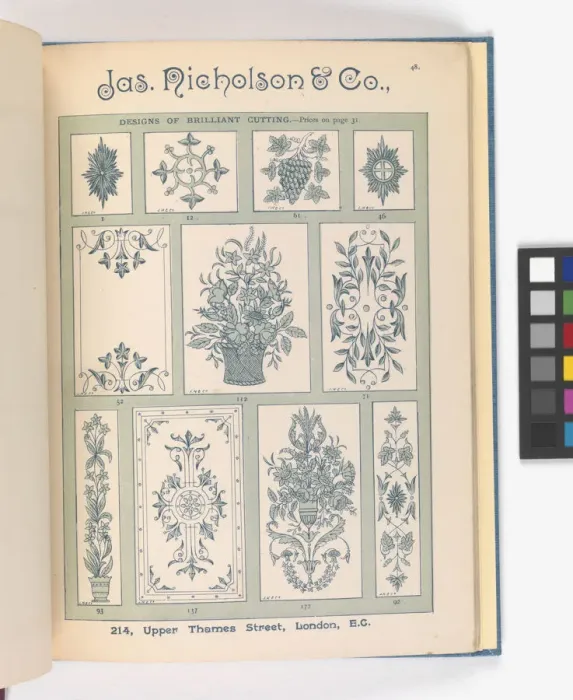 Framed Print : Page from Catalogue of Materials for House Painting and Gla Framed Print : Page from Catalogue of Materials for House Painting and Gla
