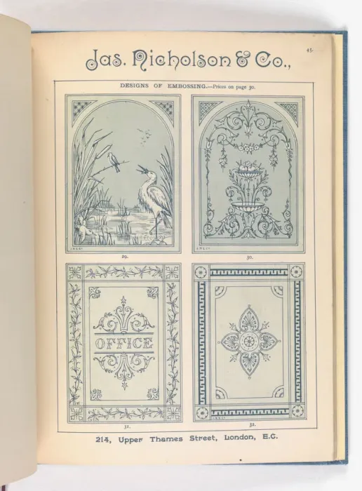 Framed Print : Page from Catalogue of Materials for House Painting and Gla Framed Print : Page from Catalogue of Materials for House Painting and Gla