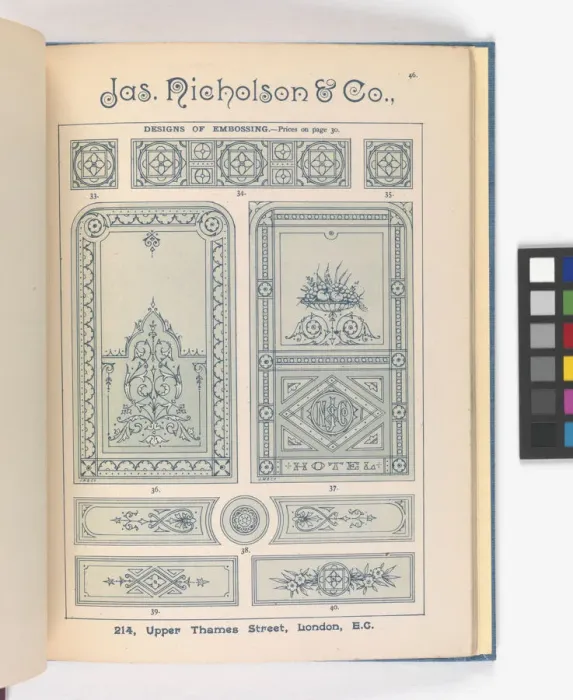 Framed Print : Page from Catalogue of Materials for House Painting and Gla Framed Print : Page from Catalogue of Materials for House Painting and Gla