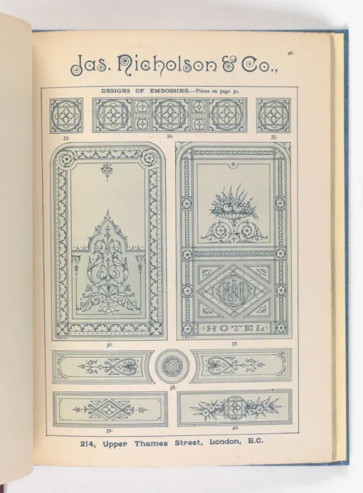 Framed Print : Page from Catalogue of Materials for House Painting and Gla Framed Print : Page from Catalogue of Materials for House Painting and Gla