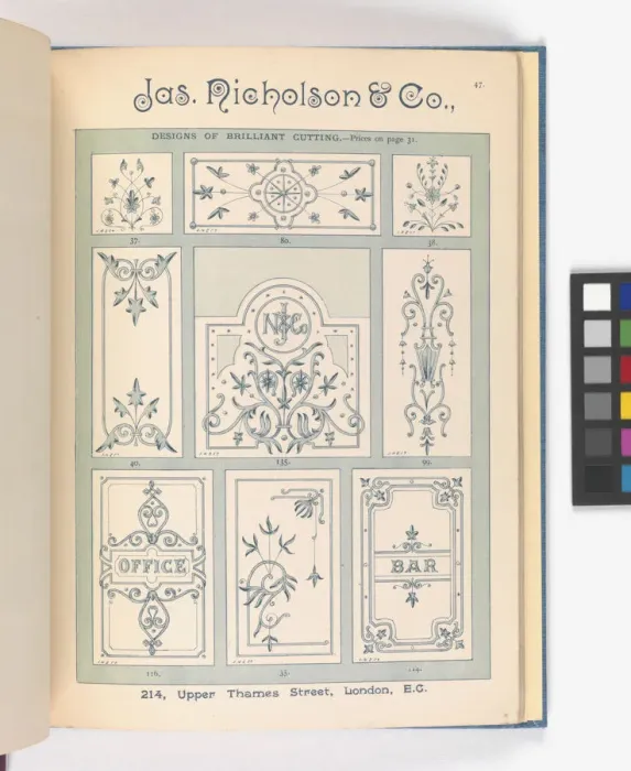 Framed Print : Page from Catalogue of Materials for House Painting and Gla Framed Print : Page from Catalogue of Materials for House Painting and Gla