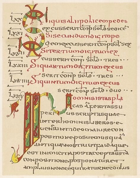 Page from the Edict of the Lombard King Rothair