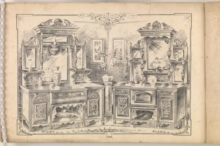 Framed Print : Page from Furniture by C&S. Ltd Framed Print : Page from Furniture by C&S. Ltd