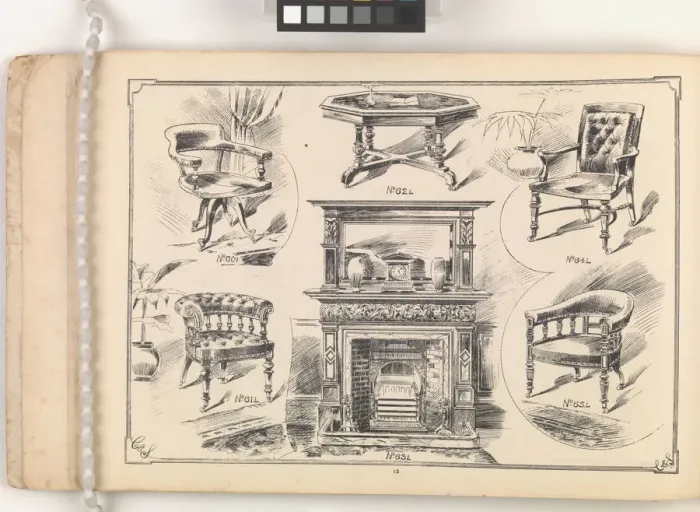 Framed Print : Page from Furniture by C&S. Ltd Framed Print : Page from Furniture by C&S. Ltd