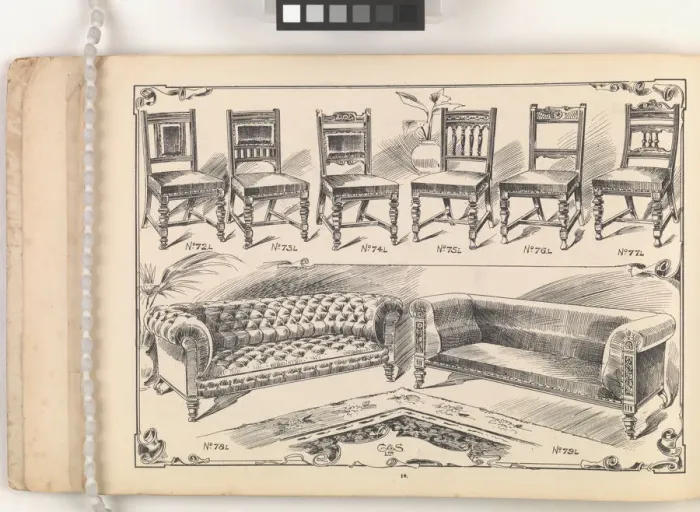 Framed Print : Page from Furniture by C&S. Ltd Framed Print : Page from Furniture by C&S. Ltd