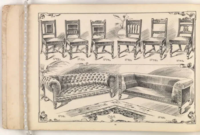 Framed Print : Page from Furniture by C&S. Ltd Framed Print : Page from Furniture by C&S. Ltd