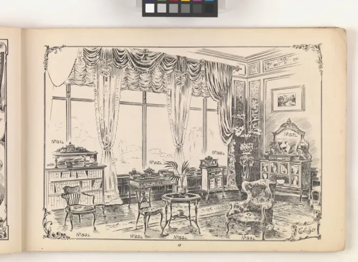 Framed Print : Page from Furniture by C&S. Ltd Framed Print : Page from Furniture by C&S. Ltd