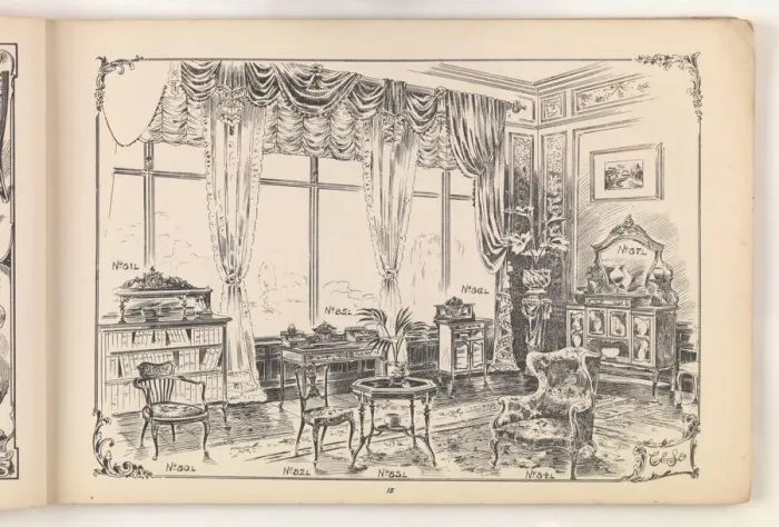 Framed Print : Page from Furniture by C&S. Ltd Framed Print : Page from Furniture by C&S. Ltd