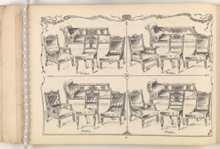 Framed Print : Page from Furniture by C&S. Ltd Framed Print : Page from Furniture by C&S. Ltd