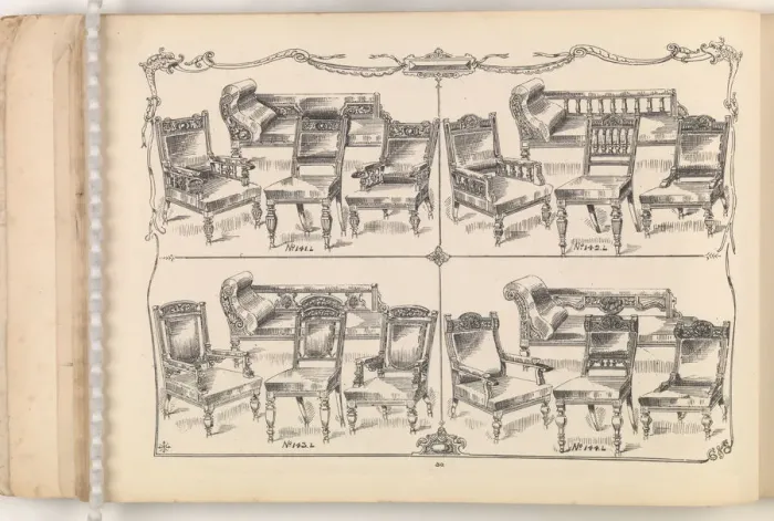 Framed Print : Page from Furniture by C&S. Ltd Framed Print : Page from Furniture by C&S. Ltd