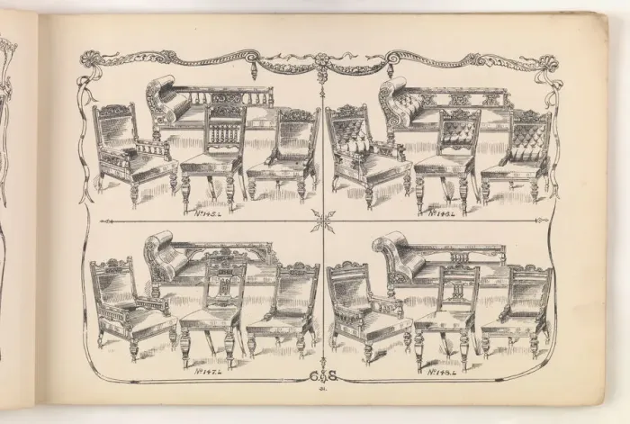 Framed Print : Page from Furniture by C&S. Ltd Framed Print : Page from Furniture by C&S. Ltd