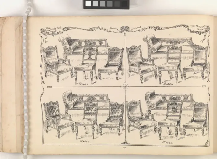 Framed Print : Page from Furniture by C&S. Ltd Framed Print : Page from Furniture by C&S. Ltd