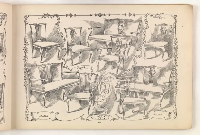 Framed Print : Page from Furniture by C&S. Ltd Framed Print : Page from Furniture by C&S. Ltd