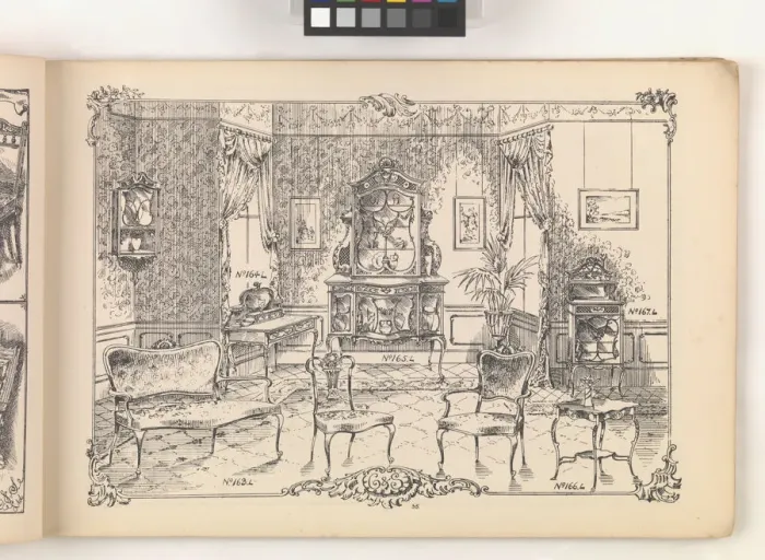 Framed Print : Page from Furniture by C&S. Ltd Framed Print : Page from Furniture by C&S. Ltd