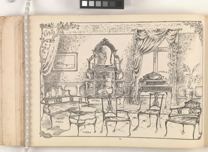 Framed Print : Page from Furniture by C&S. Ltd Framed Print : Page from Furniture by C&S. Ltd