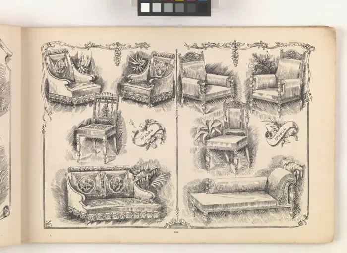 Framed Print : Page from Furniture by C&S. Ltd Framed Print : Page from Furniture by C&S. Ltd