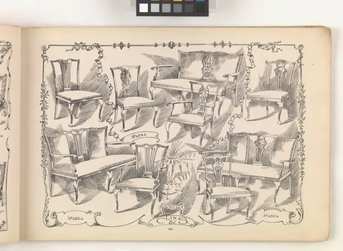 Framed Print : Page from Furniture by C&S. Ltd Framed Print : Page from Furniture by C&S. Ltd