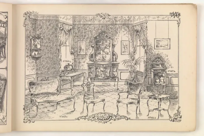 Framed Print : Page from Furniture by C&S. Ltd Framed Print : Page from Furniture by C&S. Ltd
