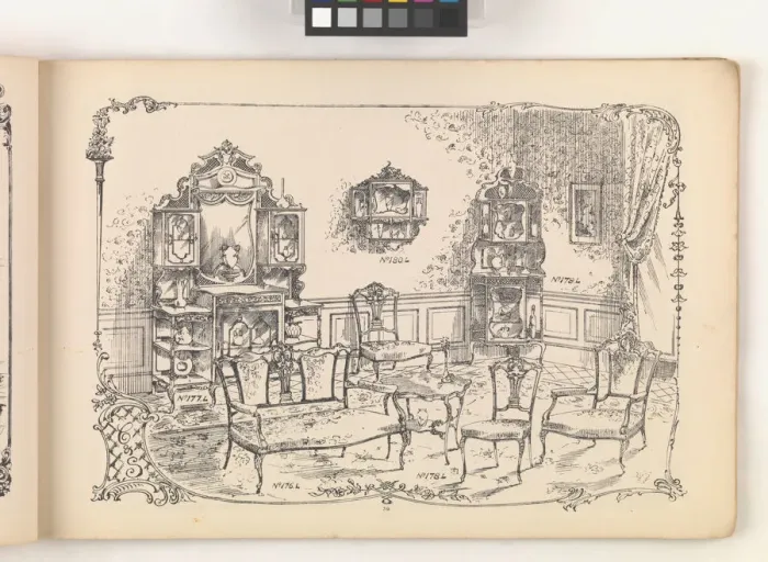 Framed Print : Page from Furniture by C&S. Ltd Framed Print : Page from Furniture by C&S. Ltd